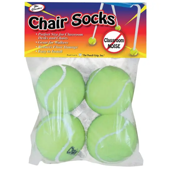 Chair Socks, Yellow, 4 Per Set, 36 Sets {1}