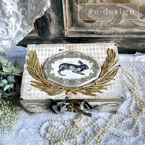 Redesign Decor Moulds&reg; - Simple Greenery - 5"x10", 8mm thickness Copyright #VA0002326260 {3}