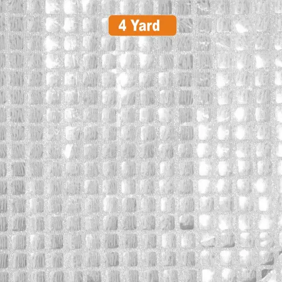 Square Sequins Fabric Quad Sequins Fabric 45" Wide Multiple Colors White {1}