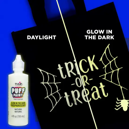 Tulip Puff Paint Glow Natural, Multi-Surface Craft Paint, 4 fl. oz. 3 Pack {5}