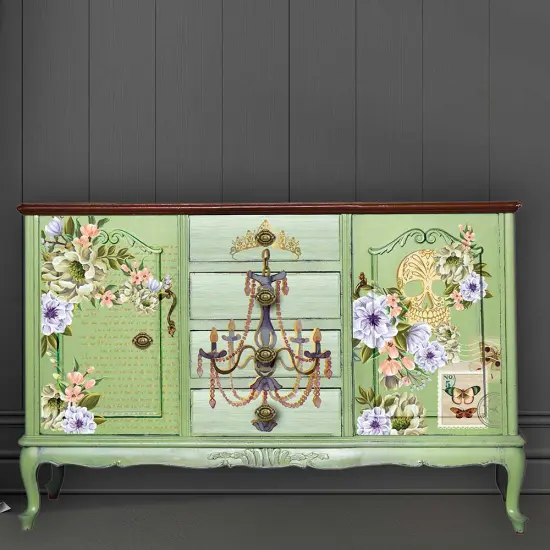 Decor Transfers® 24x35 - Cece With Love, Skully - total sheet size 24"x35", cut into 2 sheets {2}