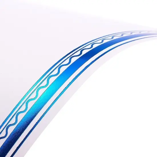 Certificate Paper with Blue Foil Border, Award Certificates (White, 8.5 x 11 in, 50-Pack) {6}