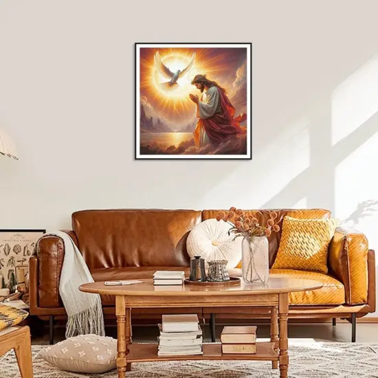 Jesus Diamond Painting Kits for Adults, 5D DIY Diamond Art Kits for Beginners, Full Drill Diamond Painting Kits for Home Wall Decor, 12x12 Inch {3}