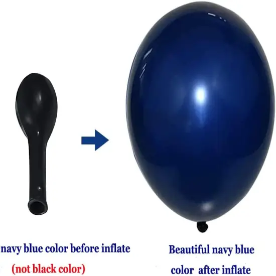 Navy Blue Silver Balloons Garland Kit, Navy Blue White Silver Confetti Balloons Arch Kit for Birthday Party Baby Shower Wedding Graduation Class {2}