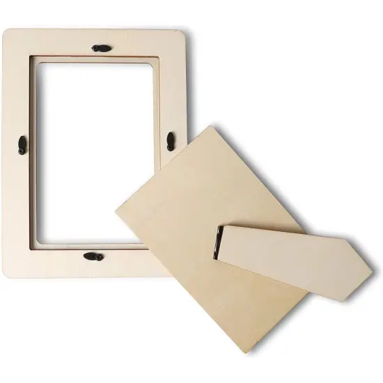 Bright Creations Wooden Picture Frame for 4 x 6 Inch Photos (4 Pack) Brown {5}