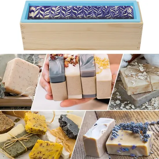 Soap Mold Loaf Box, 42 oz Soap Box for Soap Making with Wooden Boxes, Set of 4, Soap Bar Box Can Be Used for Homemade Soap Produce, Soap Making, Ideal Size and Large Capacity, {5}