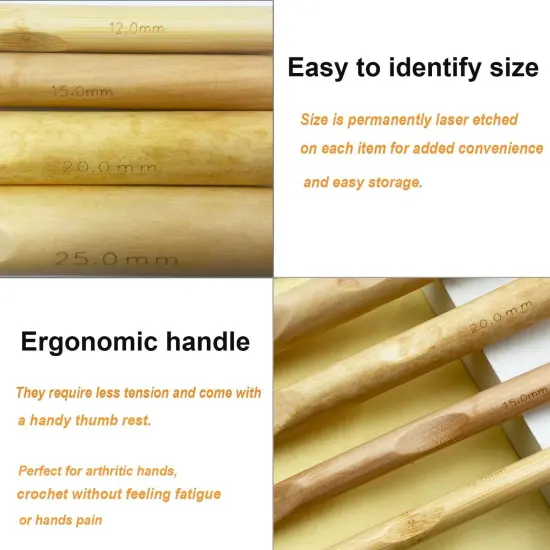 Mdoker Huge Crochet Hook Set Size {4}