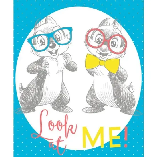 Disney Dress To Impress Collection - Chip n Dale Look at Me Panel-Blue {1}