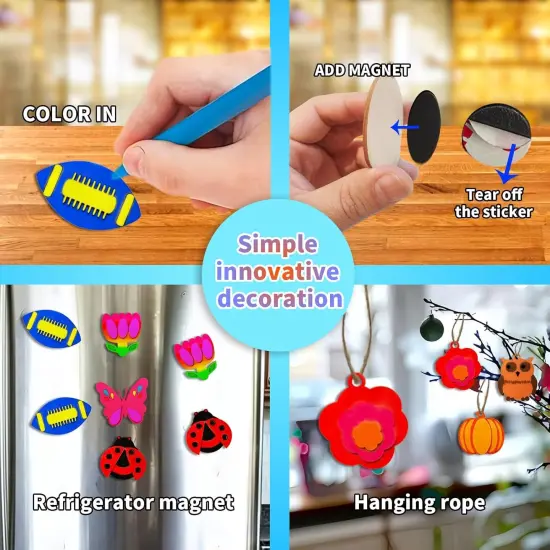 Wooden Magnet Painting Kit for Kids {2}