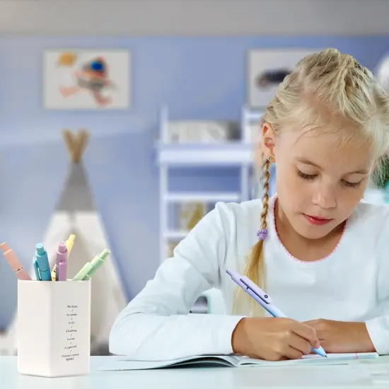 Gel Pens, 5 Pcs Medium Point Smooth Writing Pens Cute Pens for Women, High-End Series 0.7mm Black Ink Pens for Journaling Note Taking, School Office Supplies (5 Pcs Gradient Morandi) {2}