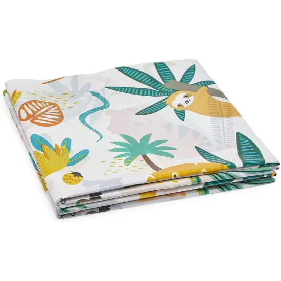 Safari Tablecloths for Birthday Party Decorations (54 x 108 in, 3 Pack) Yellow {5}