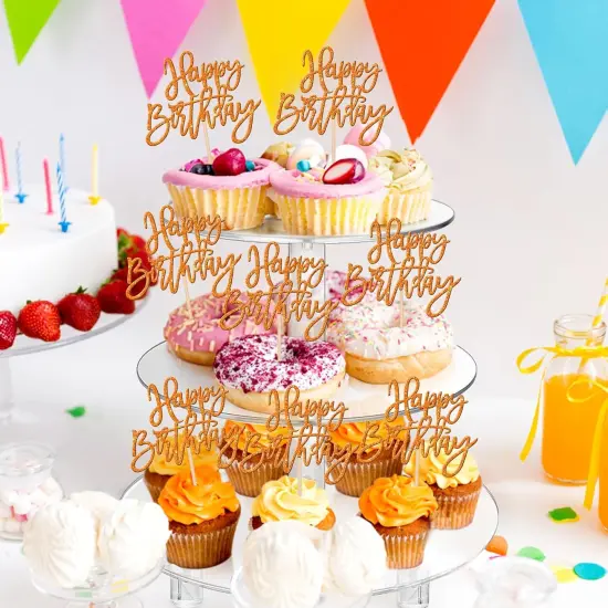 Glitter Cupcake Toppers {4}