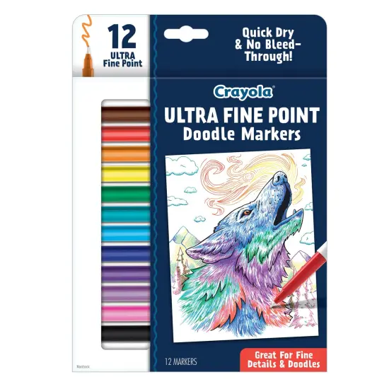 Doodle & Draw Ultra Fine Point Doodle Marker, 12 Count {1}