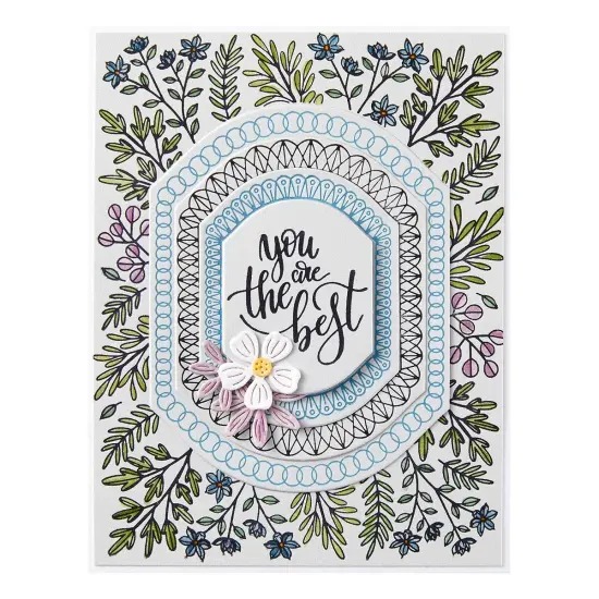 Spellbinders Press Plate From Mirrored Arch Collection-Mirrorred Arch Nested Sprigs {4}