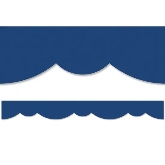 Blue Stylish Scallops EZ Border, 48 Feet {1}
