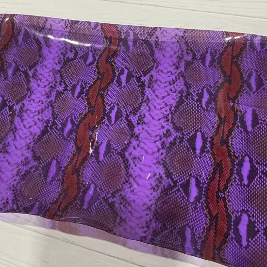 Snake Skin Print TPU Vinyl Purple {5}