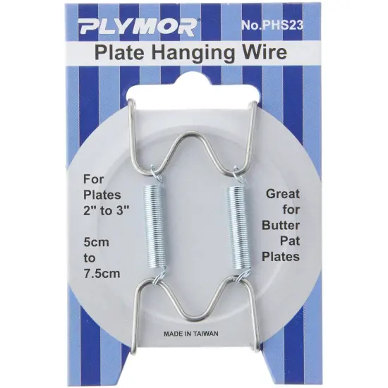 Plymor Stainless Steel Wall Mountable Plate Hanger, 2.25" H x 1.25" W x 0.375" D (For Plates 2" - 3") {2}