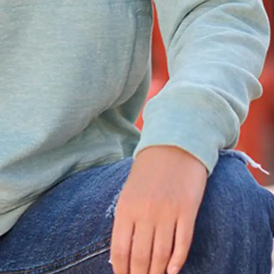 J America&reg; Ladies' Electric Fleece Quarter-Zip ELECTRIC SLATE {6}