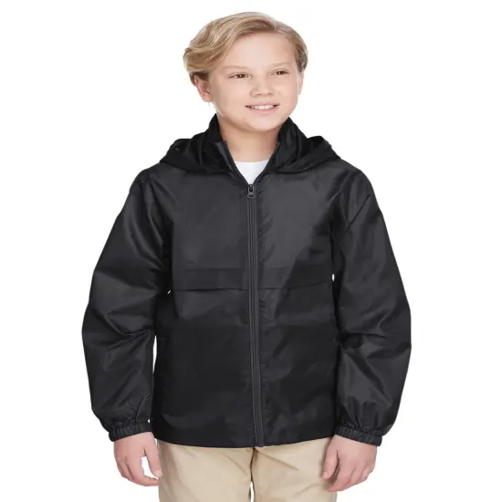 Team 365&reg; Youth Zone Protect Lightweight Jacket BLACK {1}