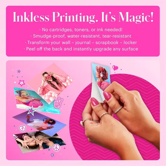 Kodak x Barbie Printomatic Instant Print Camera, Case, Photo Album, Paper (20 Sheets) Iconic Style {3}