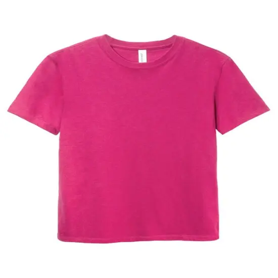Threadfast Apparel&reg; Youth Ultimate CVC T-Shirt HOT PINK {1}