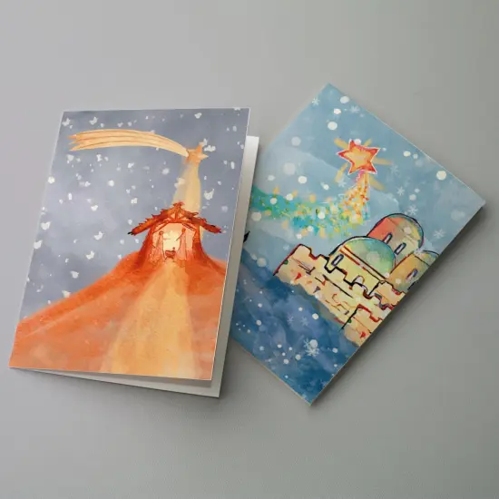 Religious Christmas Greeting Cards Boxed Set of 24 Nativity-Themed Holiday Notecards Featuring 12 Inspirational Designs, Perfect for Faithful Festive Wishes {4}