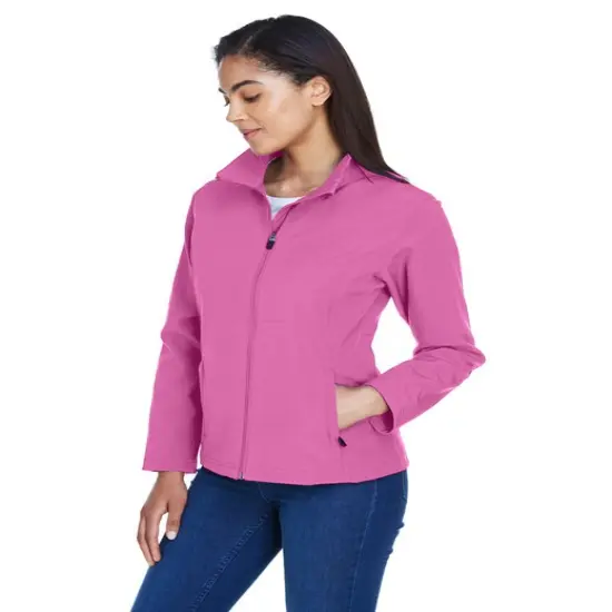 Team 365&reg; Ladies Leader Soft Shell Jacket SPORT DARK MROON {4}