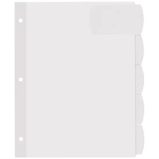 Avery Big Tab Printable Large White Label Dividers, 5-Tab with Easy Peel Labels, Dividers for 3 Ring Binders, 20 Sets (14440) {2}