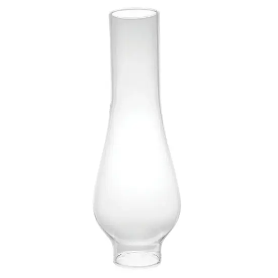 Clear Glass Lamp Chimney, Replacement Hurricane Globe Handblown 1-7/8 Inch Diameter Fitter x 10 Inches High for Oil or Kerosene Lanterns {1}