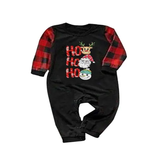 Christmas Outfits Plaid Xmas Sleepwear Sets {5}