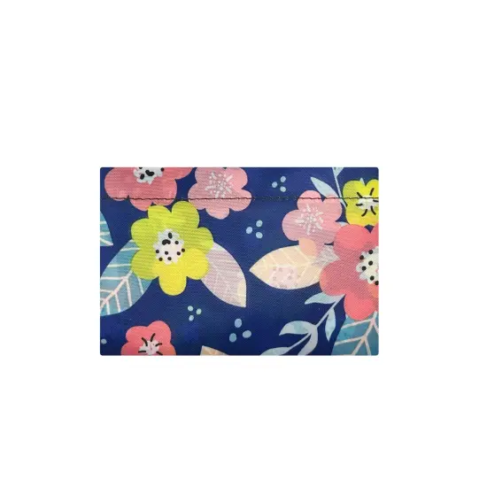 Wrapables Large Foldable Tote Nylon Reusable Grocery Bags, Pink & Yellow Corsage {4}