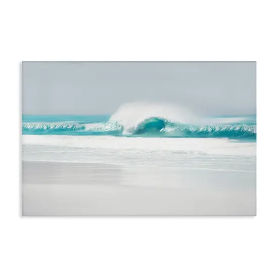 Stupell Industries Rolling Aqua Waves Canvas Wall Art Design by Maggie Olsen {1}