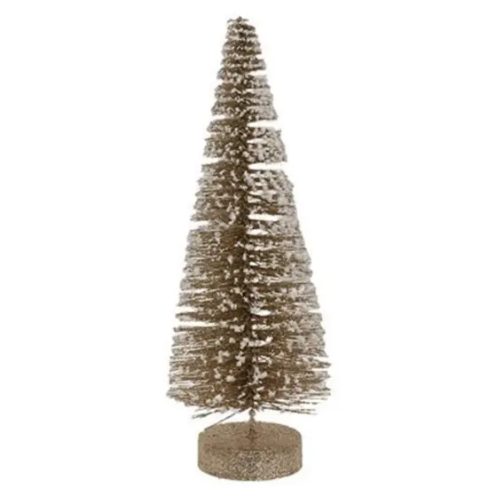 Champaign White Glitter Tree 12" {1}