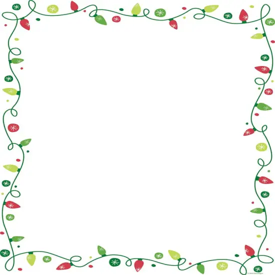 Great Papers! Holiday Stationery Letterhead with Foil, String of Lights, 8.5"x11", Printer Friendly, 40 sheets {1}