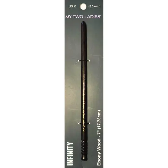 My Two Ladies | Infinity | Crochet Hook | Ebony | w/thumb print | 12 Sizes {3}