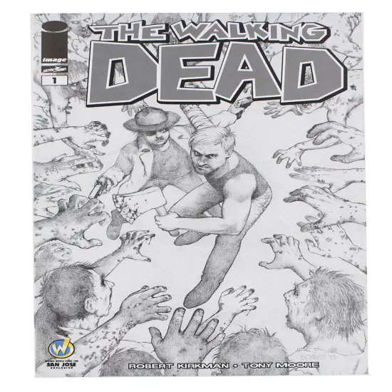 Image Comics The Walking Dead #1 | WW San Jose B&W Cover {1}