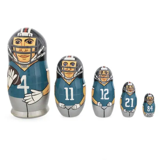 Football Wooden Nesting Dolls {1}