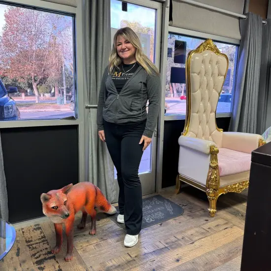 Red Fox Life Size Statue {3}