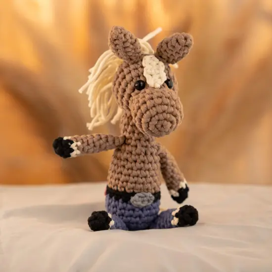 Hearth & Harbor Amigurumi Crochet Kit for Beginners Harvey the Horse {6}