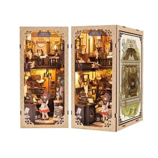 Book Nook Wizardi Miniature - Grandfather's Antique Store Roombox Kit {1}
