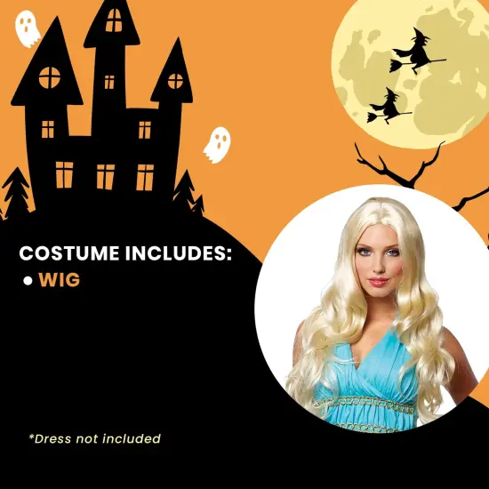 Goddess Adult Blonde Costume Wig {5}