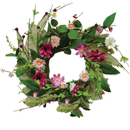 Aster Daisy Wreath - 12" {1}