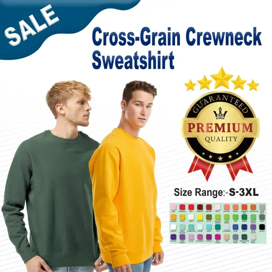 Cross-Grain Crewneck Sweatshirt | RADYAN&reg; Alpine green {2}