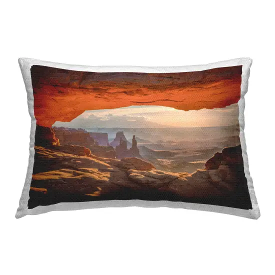 Under Canyon Rocks View Outdoor Printed Pillow Design by Marty Hulsebos, 14 x 7 x 20 {1}