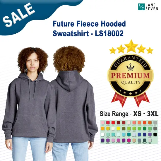 Lane Seven&reg; Future Fleece Hooded Sweatshirt NAVY {2}