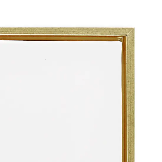 Stupell Industries Estate Quieto Salmo 46:10 Framed Floater Canvas Wall Art Gold Floater Frame {6}