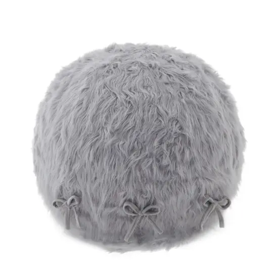 65 Inch Posture Fuzzy Exercise Yoga Ball Chair Set - 5 colors! Gray {7}