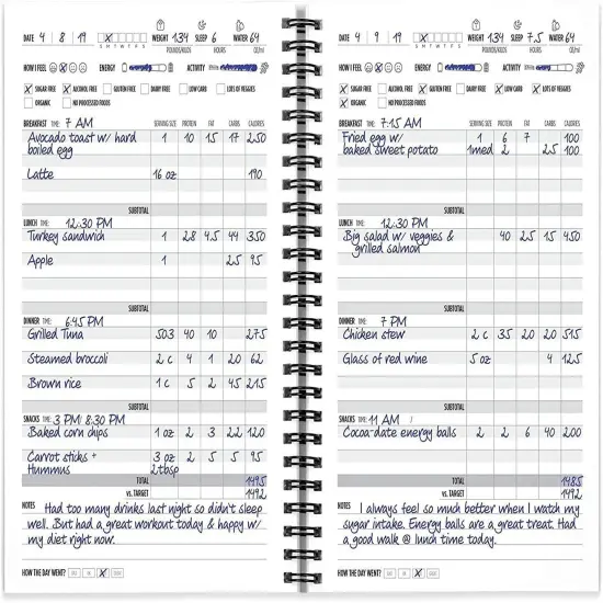 Track Your Fitness & Nutrition & Track Your Nutrition Planner Gift Set-2 Books {5}