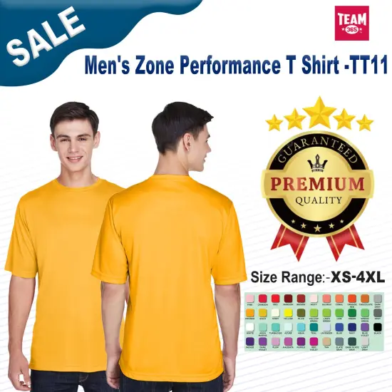 Team 365&reg; Men's Zone Performance T-Shirt SPORT DARK BROWN {2}
