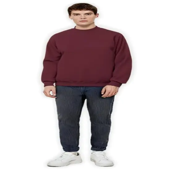 Gildan&reg; Heavy Blend Long Sleeve Crew Neck Sweatshirt Maroon {1}
